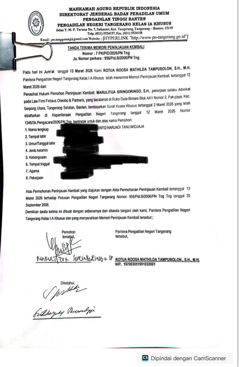 SETELAH SETAHUN DIBEKUKAN AKHIRNYA FIRDAUS OIWOBO KEMBALI BERSIDANG DIBEBERAPA PENGADILAN